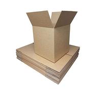 Schott Packaging 10x Strong Large Cardboard Moving House Boxes 16" x 16" x 16" Cube (406mm x 406mm x 406mm) Ideal for Storage, Mailing, Shipping, Postage, Packaging - Double Walled - 10 Pack