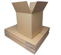 Schott Packaging 25x Strong Cardboard Boxes 8" x 8" x 8" Cube (203mm x 203mm x 203mm) Ideal for Mailing, Shipping, Packaging - Single Walled - 25 Pack
