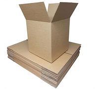 Schott Packaging 25x Strong Cardboard Boxes 9" x 9" x 9" Single Wall Cube (229mm x 229mm x 229mm) Ideal for Mailing, Shipping, Packaging - Single Walled - 25 Pack