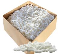 Schott Packaging 5 Cubic ft LOOSE FILL Biodegradable EcoFlo Packing Peanuts - Protective Postal Mailing Packing Void Fill Packaging Foam Loose Fill Packing Chips - Polystyrene Packaging Alternative