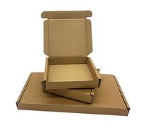 Schott Packaging 50x MINI Brown Envelope Box - 101mm x 101mm x 20mm Letter Postal Shipping Mailing - Ideal for Mailing Shipping Postage Office Small Business Royal Mail - 50 Pack