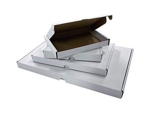 Schott Packaging 50x White A6 Mailing Box - C6 Large Letter Postal Shipping Mailing Box - 112mm x 163mm x 20mm - Ideal for Mailing Shipping Postage Office Small Business Royal Mail - 50 Pack