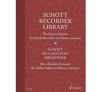 Schott Recorder Library Score and part treble recorder and basso continuo (easy