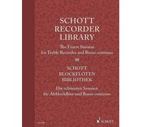 Schott Recorder Library: The Finest Sonatas for Treble - German Language Paperb