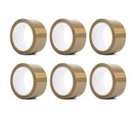 Schott Strong Brown Packaging Tape - 48mm x 66M Tape for Parcels and Boxes - Secure and Sticky Packing Tape - Suitable for Packing Shipping Moving Storage - Heavy Duty Seal - 6 Rolls