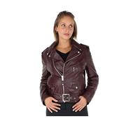 SCHOTT Women's Lcw8600 Jacket, Purple Plum, X-Small