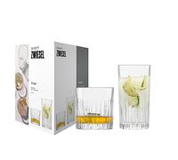 Schott Zwiesel 121882 Long Drink and Whisky Glass Set of 8 from The Stage Collection Size 79 and 60 Made of Glass Dishwasher Safe Capacity 440 ml and 364 ml