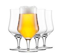 Schott Zwiesel Universal Glass Beer Basic 0.3 (Set of 4), Classic Beer Glass for Craft Beer, Dishwasher Safe Tritan Crystal Glasses, Made in Germany (Item No. 130013), Crystal