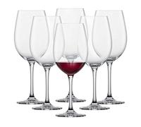 Schott Zwiesel Bordeaux Red Wine Glass Classico (Set of 6), Classic Bordeaux Glasses for Red Wine, Dishwasher Safe Tritan Crystal Glasses, Made in Germany (Item No. 123653)