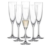 Schott Zwiesel Champagne Glasses Classico (Set of 6), Classic Champagne Glasses with Mousse Point, Dishwasher-Safe Tritan Crystal Glasses, Made in Germany (Art. no. 123657)