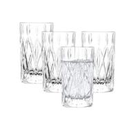 Schott Zwiesel Drinking Glasses Age (Set of 4), Modern Drinking Glass with Relief, Dishwasher-Safe Crystal Glasses (Art. no. 124300)