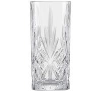 Schott Zwiesel Long Drink Glass Set (4), Graceful Crystal Glasses with Relief, Dishwasher-Safe, 368 ml (Item No. 121878)