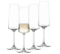Schott Zwiesel MioVino Champagne Glasses (Set of 4), Dishwasher Safe Tritan Crystal Glasses, Made in Germany (Item No. 124052)