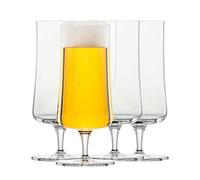 Schott Zwiesel Pilsner Beer Glasses 0.3 Beer Basic(Set of 4), Classic Beer Tulip with Mousse Point, Dishwasher-Safe Tritan Crystal Glasses, Made in Germany (Art. no. 130006)