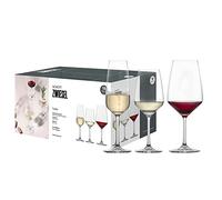 Schott Zwiesel Premium Box Tulip (Set of 18), Timeless Wine Glasses and Champagne Glasses in a Set, Dishwasher Safe Tritan Crystal Glasses, Made in Germany (Item No. 124136)