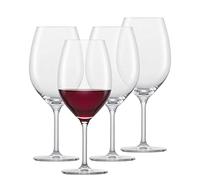 Schott Zwiesel Rotweinglas (Set of 4), Timeless Bordeaux red Wine, Dishwasher-Safe Tritan Crystal Glasses, Made in Germany (Art. no. 121869), 606 milliliters, Clear