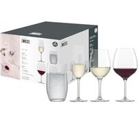 Schott Zwiesel Set of Glasses for You (Set of 16), Each Set of 4 White Wine Glasses, red Wine Glasses, Champagne Glasses and tumblers, Dishwasher-Safe Tritan Crystal Glasses, (Art. no. 124093)