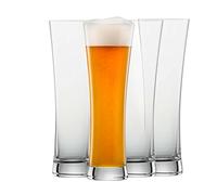 Schott Zwiesel Basic Wheat Beer Glass 0.5 L (Set of 4), Straight Wheat Glasses for Wheat Beer, Dishwasher Safe Tritan Crystal Glasses, Made in Germany (Item No. 130007)