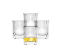 Schott Zwiesel Whiskey Glasses Fave (Set of 4), Graceful tumblers for Whisky with Relief, Dishwasher-Safe Crystal Glasses (Art. no. 124303)