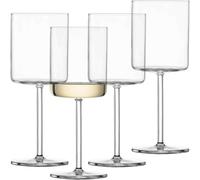 Schott Zwiesel Modo White Wine Glass (Set of 4), Linear Wine Glasses for White Wine, Dishwasher Safe Tritan Crystal Glasses, Made in Germany (Item No. 119900)