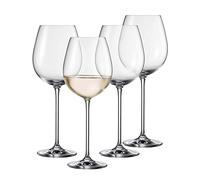 Schott Zwiesel Vinos White Wine Glass (Set of 4), Graceful Wine Glasses for White Wine, Dishwasher Safe Tritan Crystal Glasses, Made in Germany (Item No. 130012), Crystal