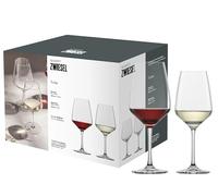Schott Zwiesel Wine Glass Set of 8 Tulip, 4 White Wine Glasses and 4 red Wine Glasses in a Set, Dishwasher-Safe Tritan Crystal Glasses, Made in Germany (Art. no. 124094)