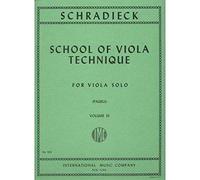 Schradieck - School of Viola Technics - Vol 3. Edited by Pagels. Published by International Music