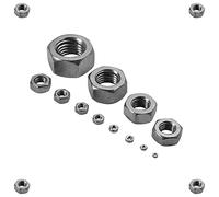 Schrauben-Niro.de 934M6A2 Stainless Steel nut, Silver, 100 Stück M6
