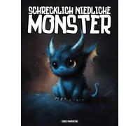 Schrecklich niedliche Monster: Das Malbuch für Erwachsene mit fantastisch gruseligen und süßen Kreaturen für mehr Achtsamkeit, Stressabbau und Entspannung