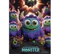 Schrecklich niedliche Monster: Das XXL Malbuch für Kinder mit liebenswerten Monster-Motiven zur Entspannung und Förderung der Kreativität