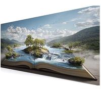 Schreibtischunterlage, Gaming Mauspad 800x400x3 mm, Mousepad xxl, Mauspad Groß Mit Gelkissen Gaming Zubehör, Rutschfeste, Schreibtischmatte für Zuhause, Office Desktopschutz (Landschaftsbuch) V-662