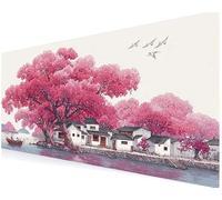 Schreibtischunterlage, Gaming Mauspad 900x500x3 mm, Mousepad XXL, Mauspad Groß Mit Gelkissen Gaming Zubehör, Rutschfeste, Schreibtischmatte für Zuhause, Office Desktopschutz (Landschaft Baum) V-659