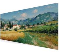 Schreibtischunterlage, Gaming Mauspad Mousepad xxl, Mauspad Groß Mit Gelkissen Gaming Zubehör, Rutschfeste, Schreibtischmatte für Büro und Zuhause, Office Desktopschutz (Landschaft idyllische) V-682