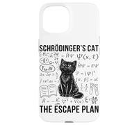 Schrodinger Cat Escape Plan Quantum Mechanics Physics Case for iPhone 15