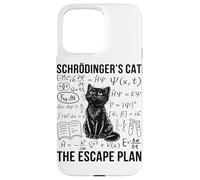 Schrodinger Cat Escape Plan Quantum Mechanics Physics Case for iPhone 15 Pro Max