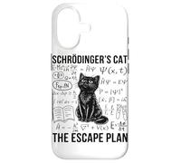 Schrodinger Cat Escape Plan Quantum Mechanics Physics Case for iPhone 17