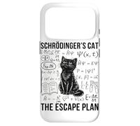 Schrodinger Cat Escape Plan Quantum Mechanics Physics Case for iPhone 17 Pro