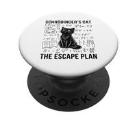 Schrodinger Cat Escape Plan Quantum Mechanics Physics PopSockets Adhesive PopGrip