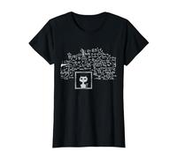 Schrodinger's Cat in A Box String Theory Quantum Physics T-Shirt, Women, Black, X-Small
