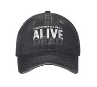 Schrodinger's Cat is Alive and Dead Baseball Caps Men Women Distressed Washed Snapback Hat Funny Paradox Outdoor Adjustable