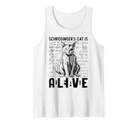 Schrodingers Cat is Alive Dead Science Formula Tank Top