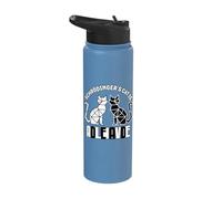 Schrodinger's Cat is Dead and Alive Polygonal Cats Physics Stainless Steel Insulated Water Bottle