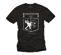 Schrodingers Cat T-Shirt - Funny Nerd Theory - Black Size XXXXL