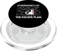 Schrodingers Cat The Escape Plan Funny Cat Physics Humor Cat PopSockets PopGrip for MagSafe