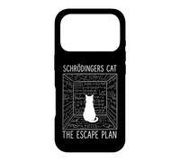 Schrodinger's Cat The Escape Plan Funny Science Cat Case for iPhone 17 Pro