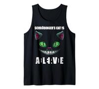 Schrödinger Cat Alive Dead Halloween Physics Tank Top
