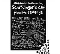 Schrödinger’s Cat Poster, Funny Quantum Physics Wall Art, Nerd Science Humor Pri 1000 Piece Jigsaw Puzzle, 70x50cm/1000pcs, for Adults, Screen-Free Activity, Relaxing Indoor Time And Puzzle Lovers