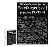 Schrödinger’s Cat Poster, Funny Quantum Physics Wall Art, Nerd Science Humor Pri Jigsaw Puzzle for Adults And Families, 500 PCS, A Creative Way to Unwind after A Busy Day, for Indoor Play