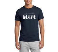 Schrödinger’s Cat Science Humour Men's T-Shirt Navy