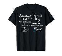 Schrödinger's Cat and Pavlov's Dog Funny Science Geek T-Shirt